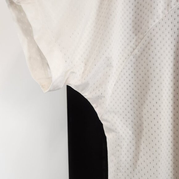 White Nike Mesh Running T-Shirt Womens Medium - Picture 4 of 12